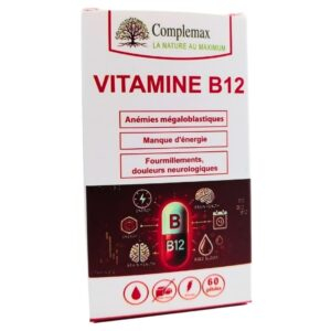Complemax Vitamine B12 Anemie Energie Et Fourmillements 60 Gelules