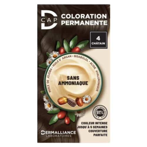 Dermalliance D-CAP Coloration Cheveux Permanente - N°4 Chatain