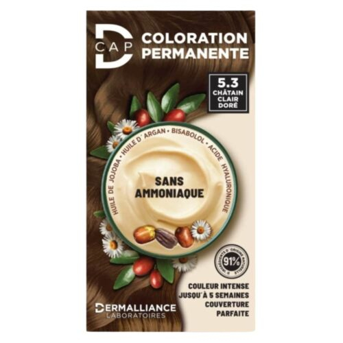 Dermalliance D Cap Coloration Cheveux Permanente N53 Chatain Clair Dore