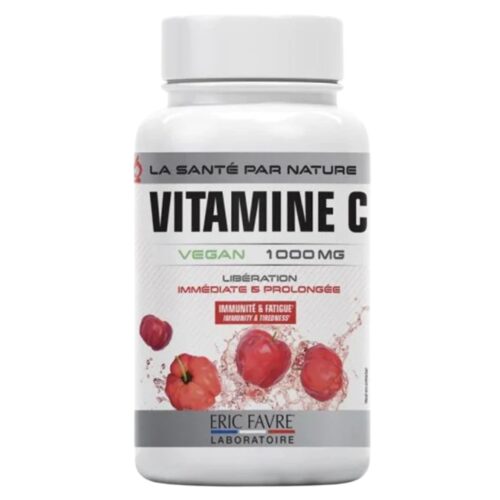 Eric Favre Vitamine C Vegan Immunité et Fatigue 1000mg - 100 Comprimés