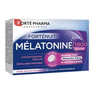 Forte Pharma Fortenuit Dosage Fort Action Rapide Melatonine 1900 Endormissement Facilite 19mg 30 Comprimes