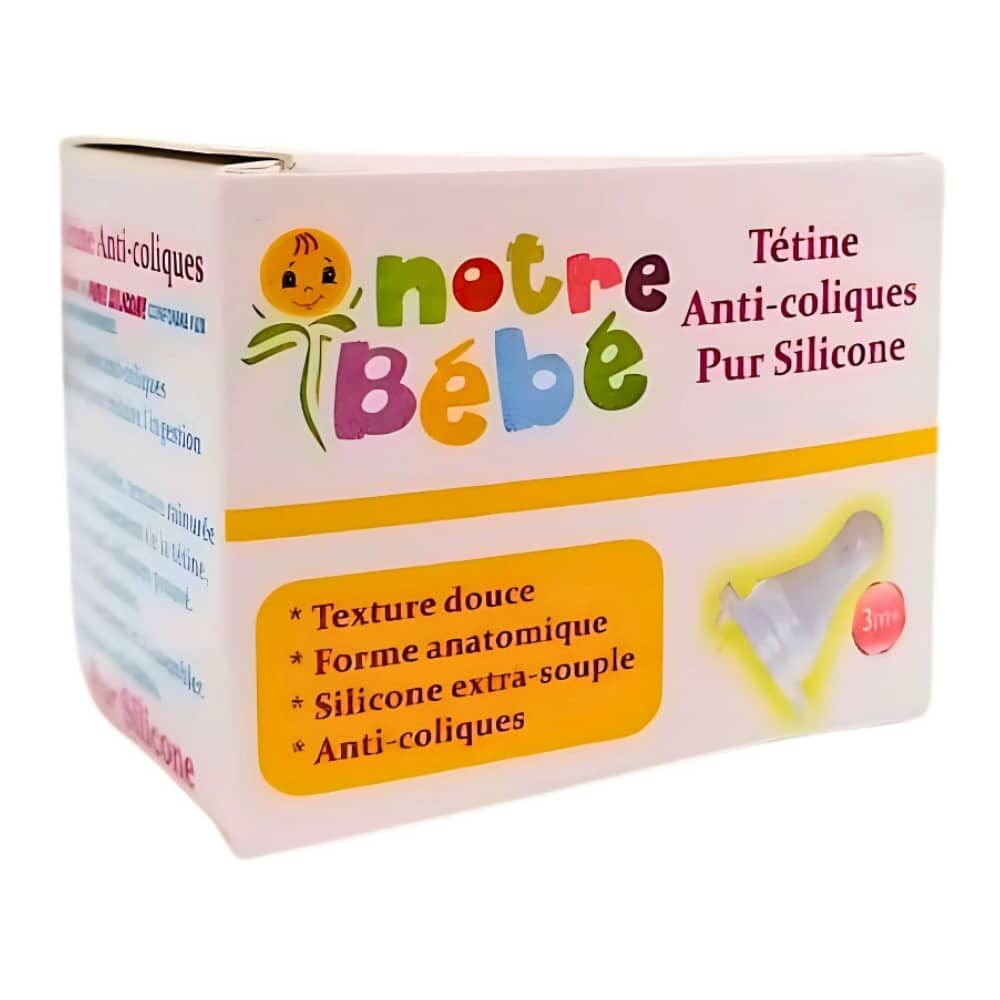 Notre Bebe Tetine Anti Coliques 3mois 1u