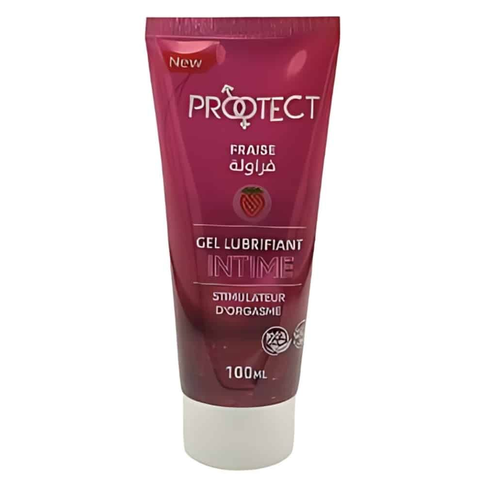 Protect Nature Gel Lubrifiant Intime Stimulateur D Orgasme Arome Fraise 100ml