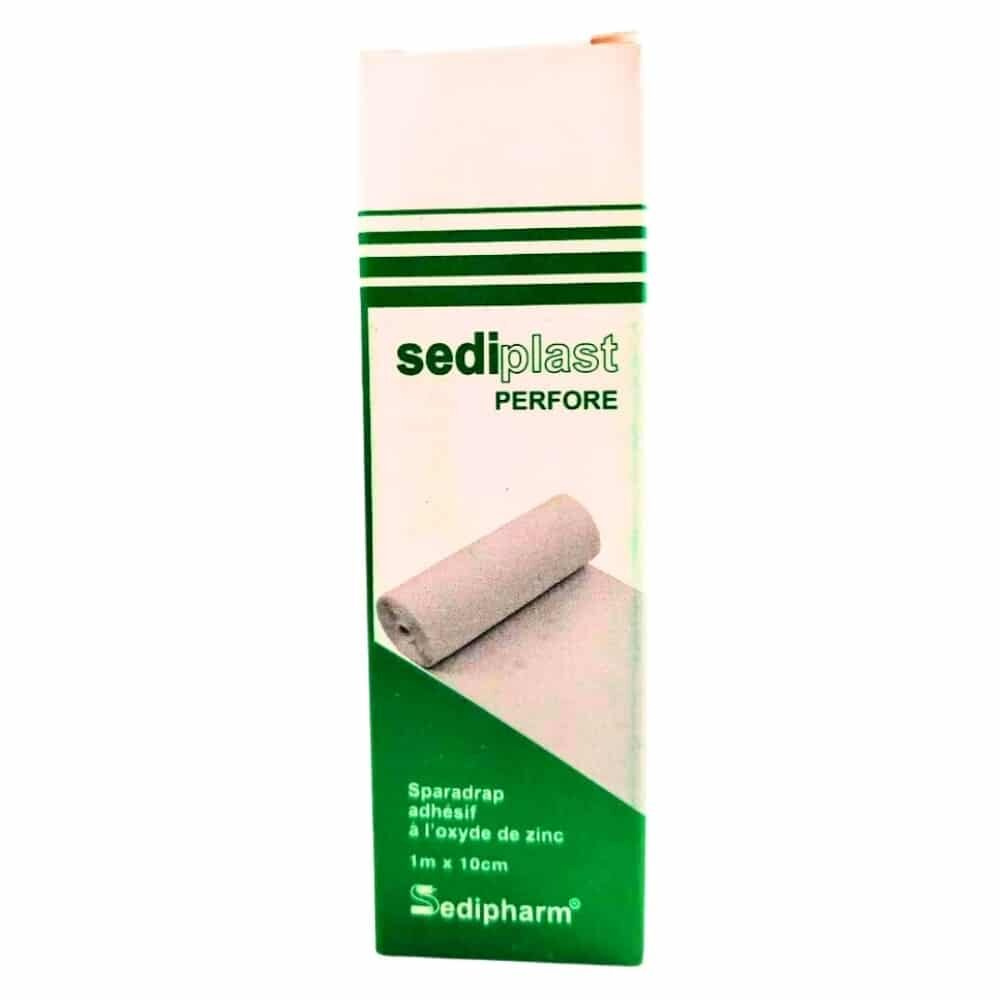Sediplast Sparadrap Adhesif Perfore A L Oxyde De Zinc Blanc 1mx10cm 1u
