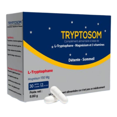 Tryptosom L-Tryptophane Magnésium 150mg Détente et Sommeil - 20 Gélules