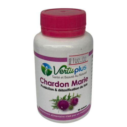 VertuPlus Chardon Marie Protection et Détoxification du Foie - 90 Gélules