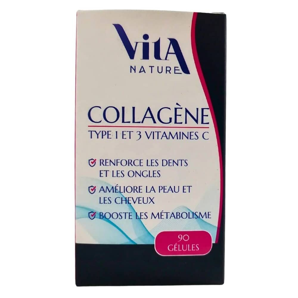 Vita Nature Collagene Type 1 Et 3 Vitamines C 90 Gelules