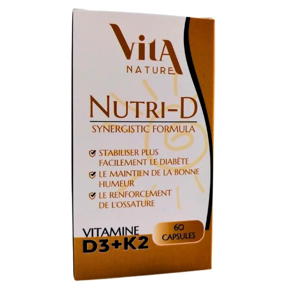 Vita Nature Nutri D Vitamines D3k2 60 Capsules