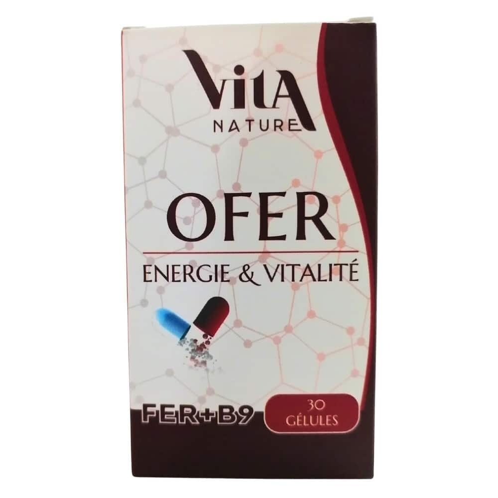 Vita Nature Ofer Fer B9 Energie Et Vitalite 30 Gelules