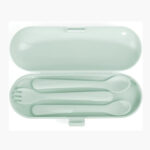 Miniland Set de Couverts en Silicone Mint - 1u