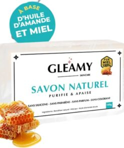 Gleamy Savon Naturel Purifiant Et Apaisant 100g