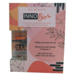 InnoBio Kit Beauty Crème Solaire Spf50+, Sérum Eclaircissant Vitamine C et Gel Nettoyant - 1u