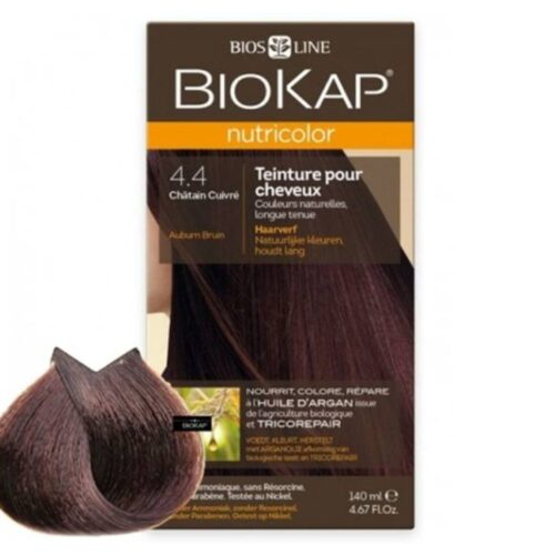 Biokap Nutricolor Coloration Naturelle Cheveux - 140ml - 4.4 - Châtain Cuivré