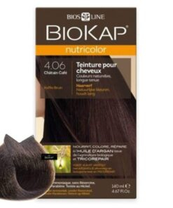 Biokap Nutricolor Coloration Naturelle Cheveux 140ml 406 Chatain Cafe