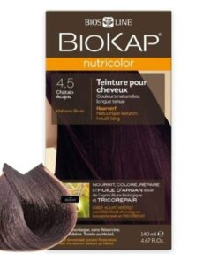 Biokap Nutricolor Coloration Naturelle Cheveux 140ml 45 Chatain Acajou