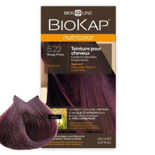 Biokap Nutricolor Coloration Naturelle Cheveux - 140ml - 5.22 - Rouge Prune