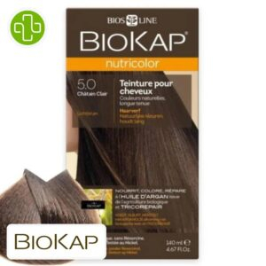 Biokap Nutricolor Coloration Naturelle Cheveux 140ml 50 Chatain Clair