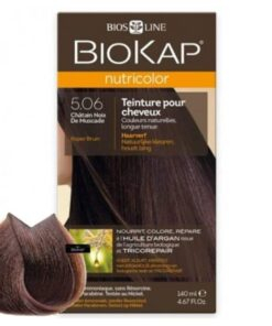 Biokap Nutricolor Coloration Naturelle Cheveux 140ml 506 Chatain Noix De Muscade