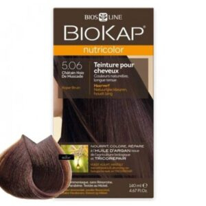 Biokap Nutricolor Coloration Naturelle Cheveux 140ml 506 Chatain Noix De Muscade