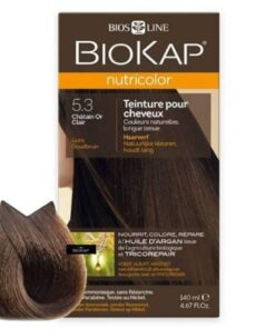 Biokap Nutricolor Coloration Naturelle Cheveux 140ml 53 Chatain Or Clair