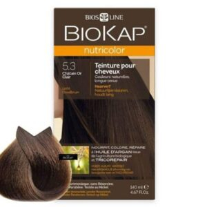Biokap Nutricolor Coloration Naturelle Cheveux 140ml 53 Chatain Or Clair