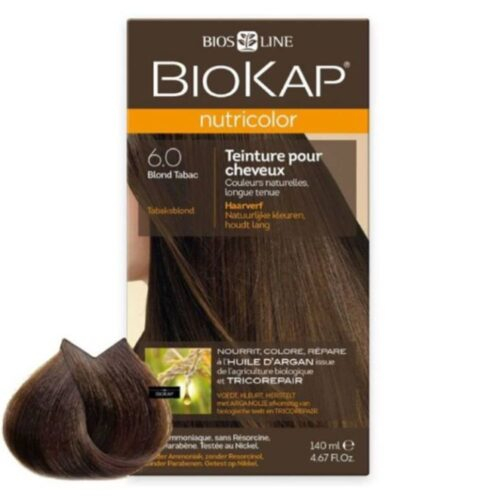 Biokap Nutricolor Coloration Naturelle Cheveux - 140ml - 6.0 - Blond Tabac
