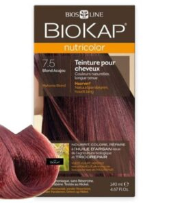 Biokap Nutricolor Coloration Naturelle Cheveux 140ml 75 Blond Acajou