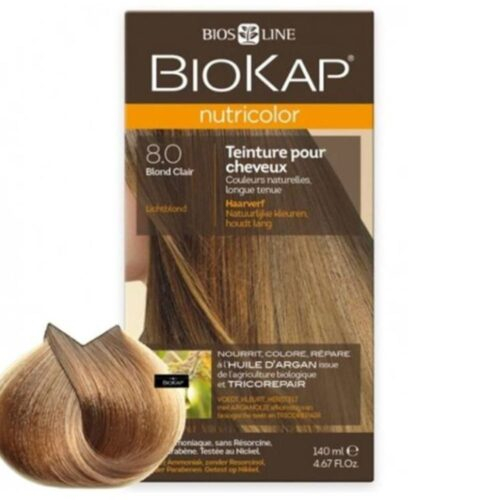 Biokap Nutricolor Coloration Naturelle Cheveux - 140ml - 8.0 - Blond Clair