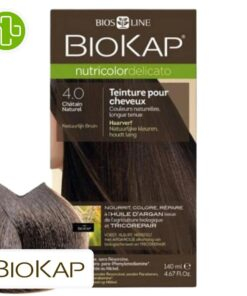 Biokap Nutricolor Delicato Coloration Naturelle Cheveux Delicats 140ml 40 Chatain Naturel
