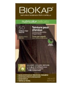 Biokap Nutricolor Delicato Coloration Naturelle Cheveux Delicats 140ml 50 Chatain Clair Naturel