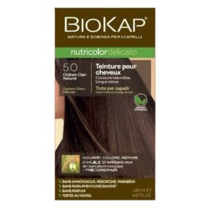 Biokap Nutricolor Delicato Coloration Naturelle Cheveux Delicats 140ml 50 Chatain Clair Naturel