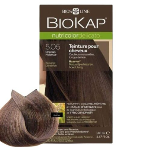 Biokap Nutricolor Delicato Coloration Naturelle Cheveux Delicats 140ml 505 Chatain Noisette