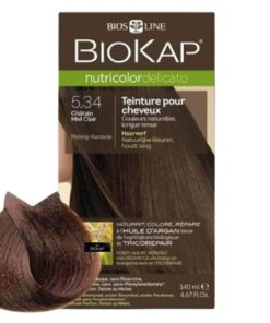 Biokap Nutricolor Delicato Coloration Naturelle Cheveux Delicats 140ml 534 Chatain Miel Clair