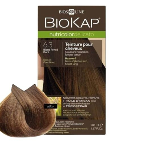 Biokap Nutricolor Delicato Coloration Naturelle Cheveux Délicats - 140ml - 6.3 - Blond Foncé Doré
