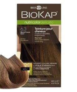 Biokap Nutricolor Delicato Coloration Naturelle Cheveux Delicats 140ml 63 Blond Fonce Dore