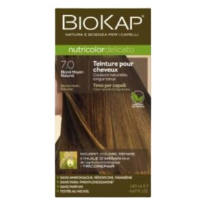Biokap Nutricolor Delicato Coloration Naturelle Cheveux Delicats 140ml 70 Blond Moyen Naturel
