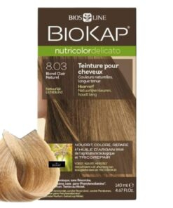 Biokap Nutricolor Delicato Coloration Naturelle Cheveux Delicats 140ml 803 Blond Clair Naturel