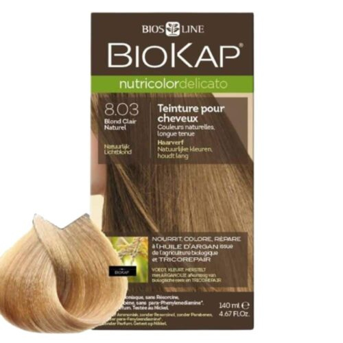 Biokap Nutricolor Delicato Coloration Naturelle Cheveux Delicats 140ml 803 Blond Clair Naturel