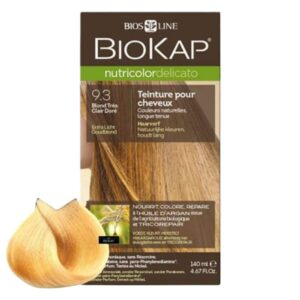 Biokap Nutricolor Delicato Coloration Naturelle Cheveux Delicats 140ml 93 Blond Tres Clair Dore