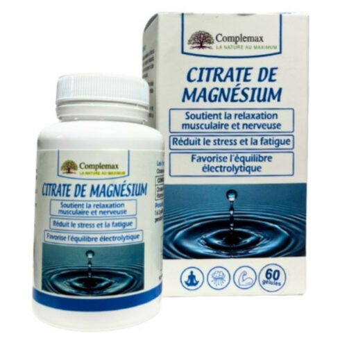 Complemax Citrate de Magnésium Relaxation Musculaire et Nerveuse - 60 Gélules