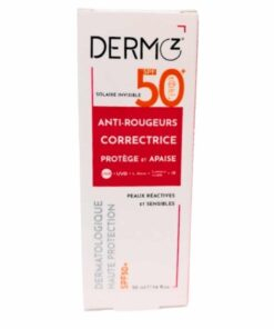 Dermoz Creme Solaire Invisible Anti Rougeurs Correctrice Spf50 50ml