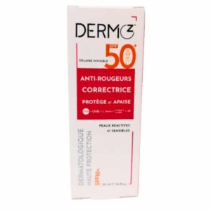Dermoz Creme Solaire Invisible Anti Rougeurs Correctrice Spf50 50ml