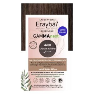 Erayba Gammanext Coloration Cheveux Hydrante Permanente 400 Chatain Naturel