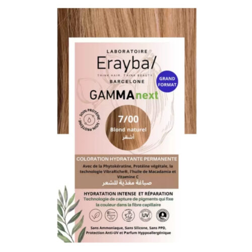 Erayba GammaNext Coloration Cheveux Hydrante Permanente - 7.00 - Blond Naturel