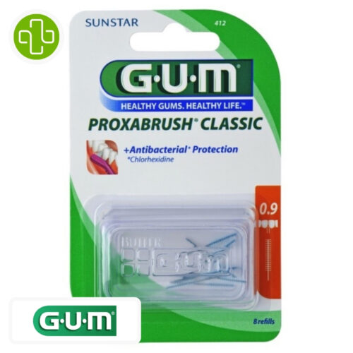 GUM PROXABRUSH CLASSIC BROSSETTES INTERDENTAIRES - 412 - 0.9 mm