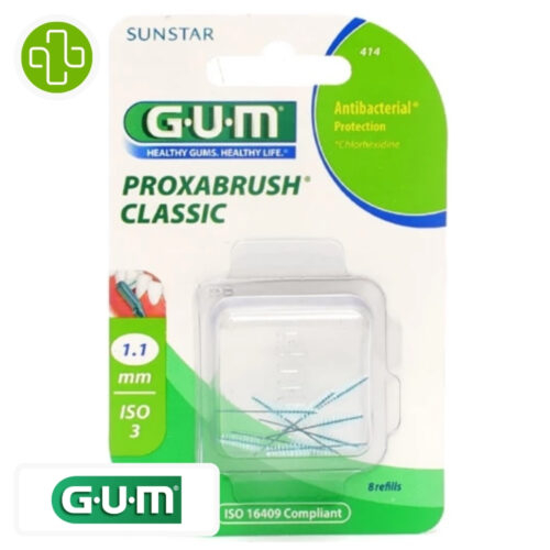 GUM PROXABRUSH CLASSIC BROSSETTES INTERDENTAIRES - 414 - 1.1 mm