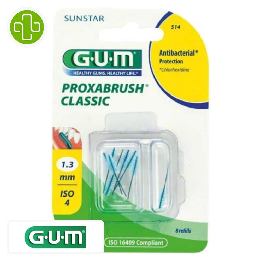GUM - Proxabrush Classic Brossettes Interdentaires - 514 - 1.3 Mm 