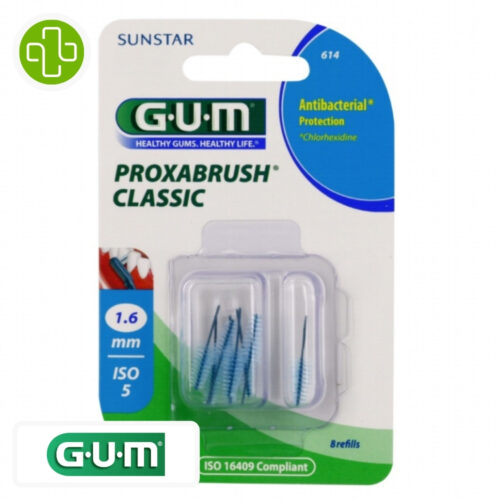 GUM PROXABRUSH CLASSIC BROSSETTES INTERDENTAIRES - 614 - 1.6 mm