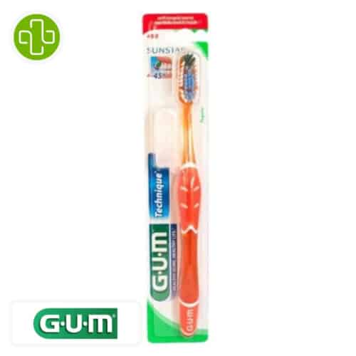 GUM TECHNIQUE+ BROSSE A DENTS SOUPLE COMPACTE - 490 - Souple Normal