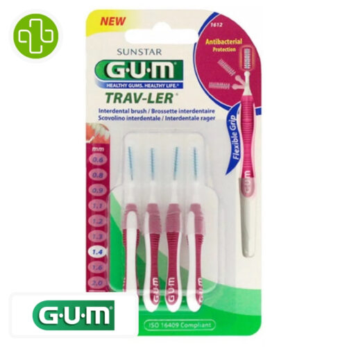 GUM TRAV-LER BROSSETTES INTERDENTAIRES - 1612 - 1.4 mm